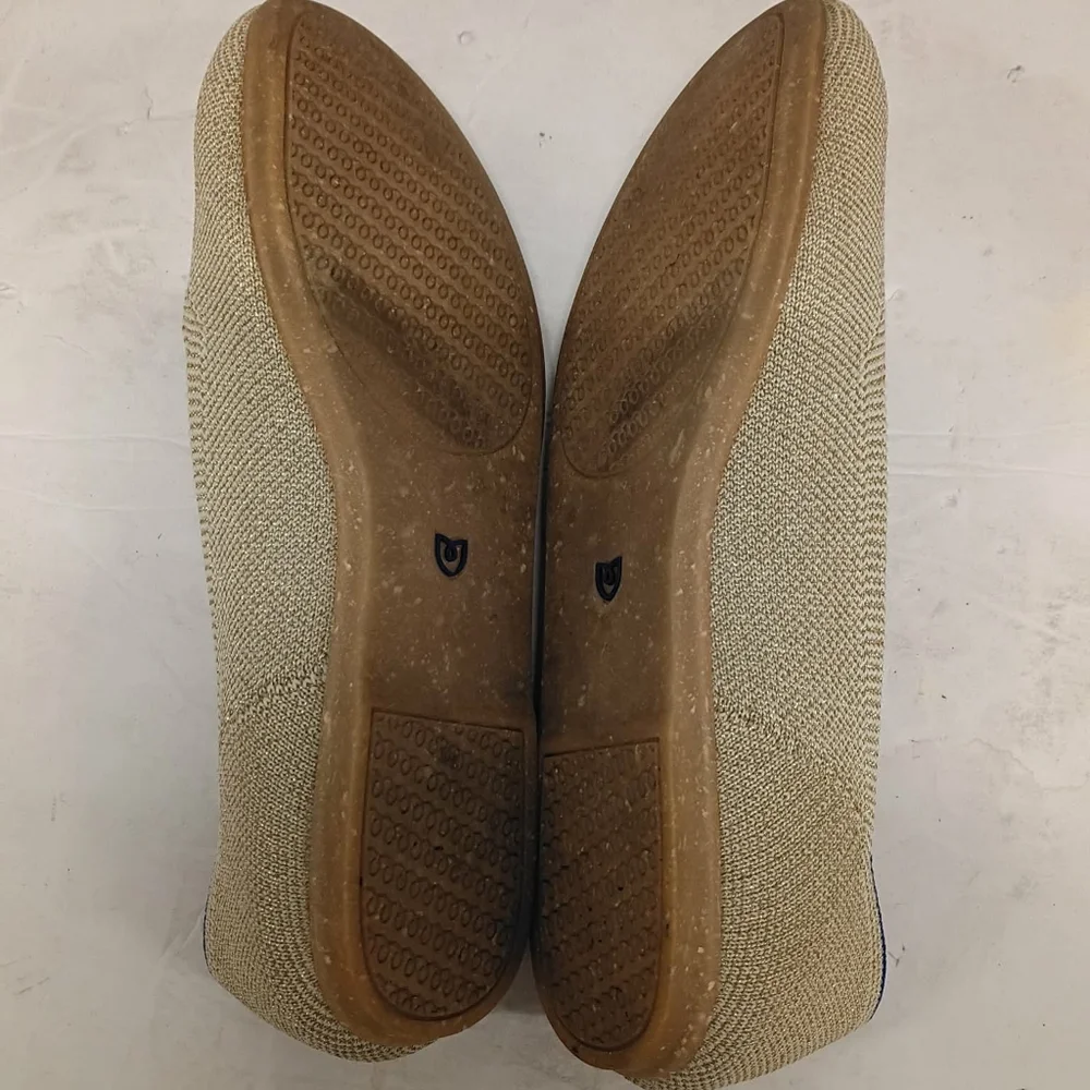 Rothy’s round toe flat- sparkly gold SZ‎ 6 M